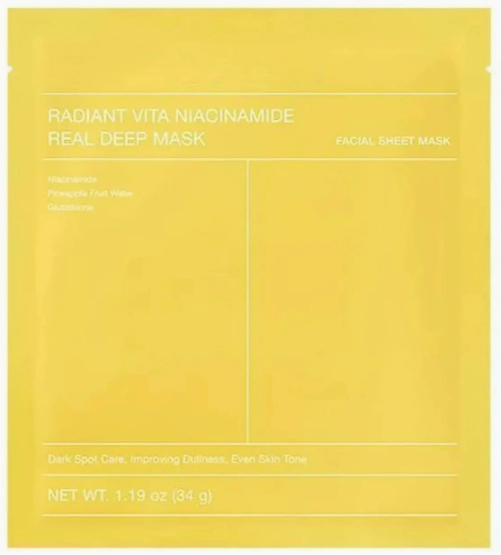 Korean Mask - Radiant Vita Niacinamide Mask - Gjenoppliver matt hud